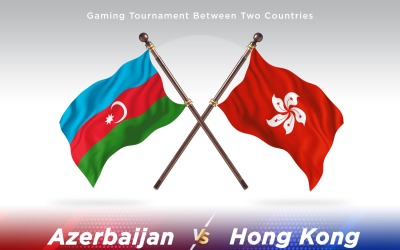 Azerbajdzjan kontra Hong Kong två flaggor