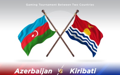 Azerbajdzjan kontra Kiribati två flaggor