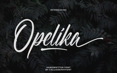 Opelika Fantastiskt kalligrafiteckensnitt