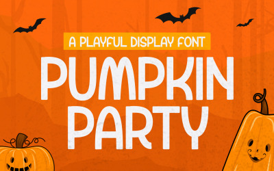 Pumpkin Party - Carattere di visualizzazione giocoso