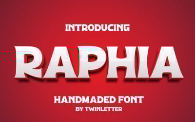 Raphia speciaal display-lettertype
