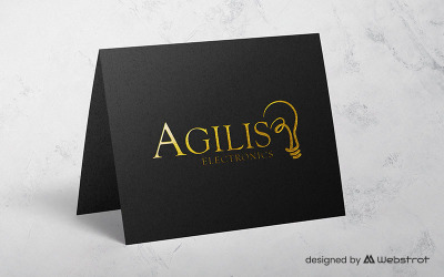 Szablon logo elektroniki Agilis