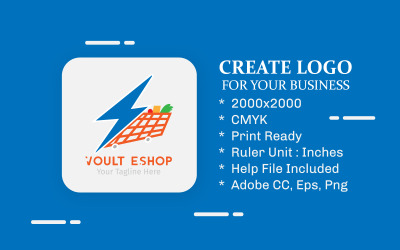 Vault Online Shop Logo-sjabloon