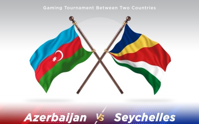 Azerbajdzjan kontra Seychellerna Två flaggor