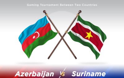 Azerbajdzjan kontra Surinam Två flaggor