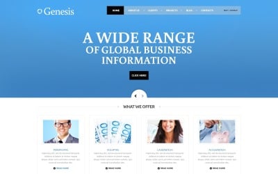 Gratis beleggingsstrategieën WordPress-thema en websitesjabloon