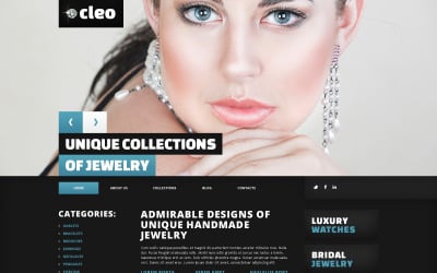Kostenlose responsive WordPress Website-Vorlage für Schmuck