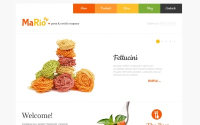 Layout e modello di sito Web WordPress gratuiti per ristoranti italiani