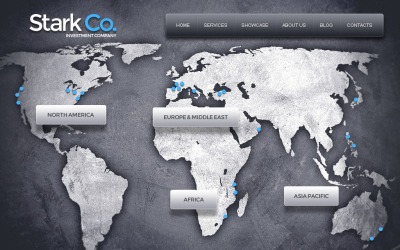 Layout e modelo de site de WordPress de negócios de investimento gratuito