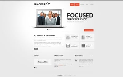 Plantilla de sitio web y tema de WordPress adaptativo de tecnologías de la información gratis