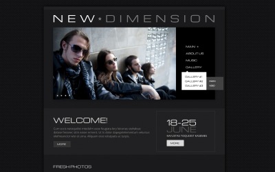 Darmowy nowoczesny motyw WordPress dla zespołu muzycznego