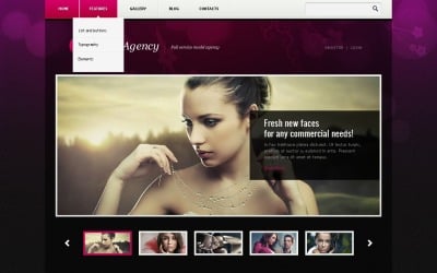 Design gratuito di WordPress per l&amp;#39;agenzia di modelli