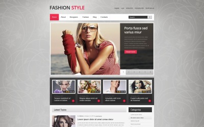 Design WordPress de Agência de Modelos Grátis
