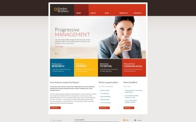 Diseño de WordPress adaptable para empresas de gestión gratuita