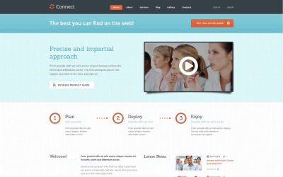 Diseño de WordPress gratuito para la gestión de la luz