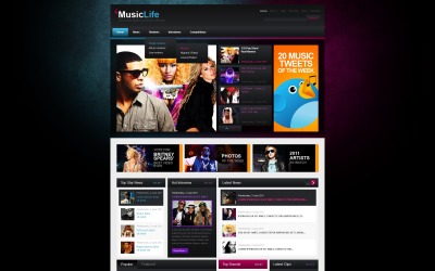 Gratis WordPress-thema voor muziekblog