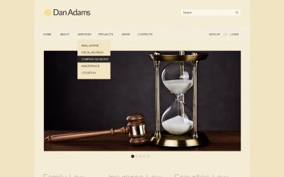 Ingyenes ügyvéd téma a WordPress számára