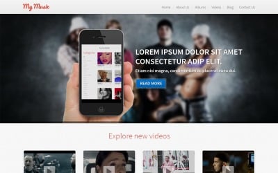 Kostenloses responsives Musik-WordPress-Theme