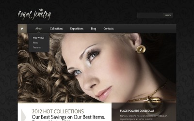 Kostenloses WordPress-Website-Theme und -Vorlage für Schmuck