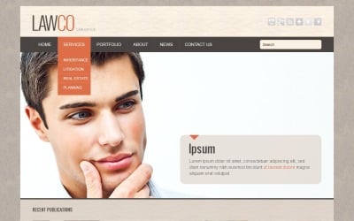 Modèle WordPress gratuit pour Law Company