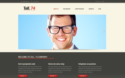 Plantilla WordPress gratuita para agencia de marketing Optimist