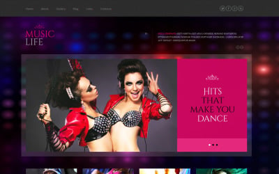 Tema gratuito de WordPress para discoteca receptiva