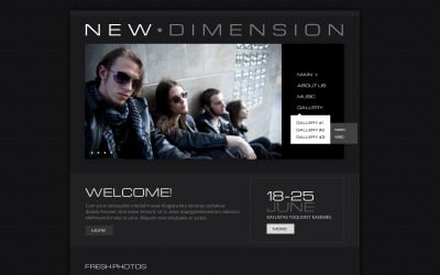 Tema moderno gratuito de WordPress para banda de música