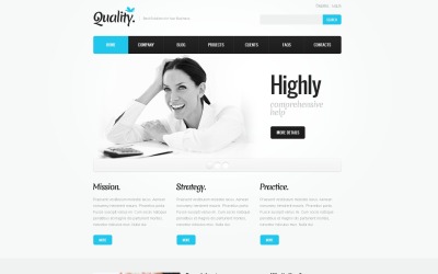 Tema receptivo gratuito de la empresa de gestión para WordPress