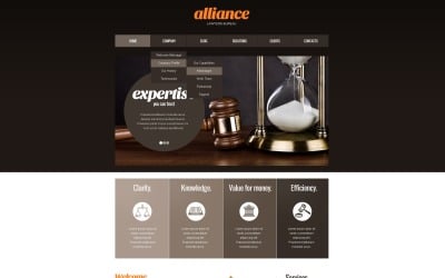 Thème et modèle de site Web WordPress pour bureau d&amp;#39;avocat gratuit
