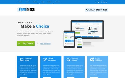 Volně reagující téma mírného webového designu pro WordPress