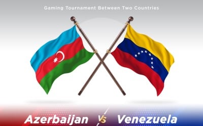 Azerbaijan versus Venezuela Two Flags