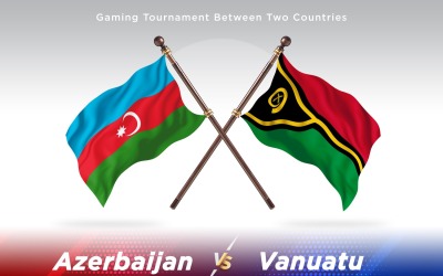 Azerbajdzjan kontra Vanuatu två flaggor