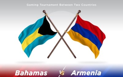 Bahamas versus Armenia Two Flags