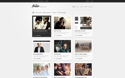 Бесплатный стильный шаблон WordPress для портфолио фотографа