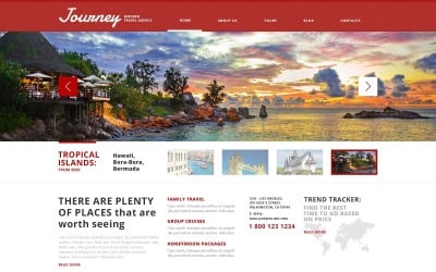 Darmowy motyw z malowniczym biurem podróży dla WordPress