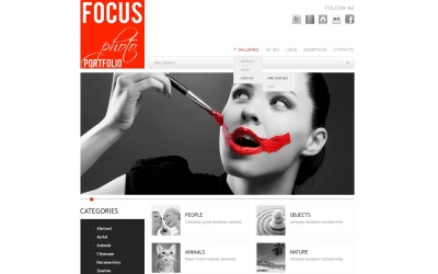 Free Eye-catchy Photographer Portfolio WordPress Theme