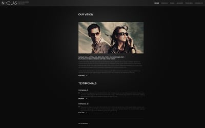 Free Photographer Portfolio WordPress Theme - Nikolas