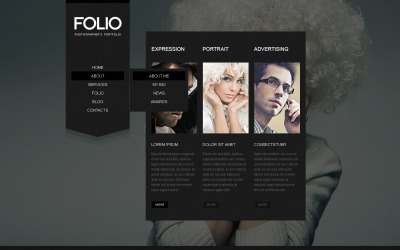 Free WordPress Template for Personal Photographer Portfolio