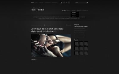 Free WordPress Template for Professional Photographer Portfolio
