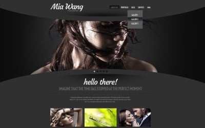 免费摄影师组合 WordPress 主题 - Mia Wang