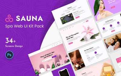 Sauna Atrakcyjne Spa Web UI Kit
