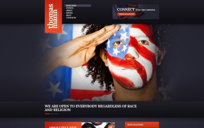 Tema de WordPress con estilo gratuito para candidatos políticos