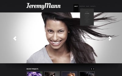 Tema WordPress gratuito para portafolio de fotógrafos - Jeremy Mann