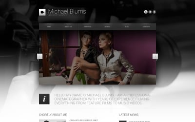 Tema WordPress gratuito per portfolio di fotografi - Michael Blums