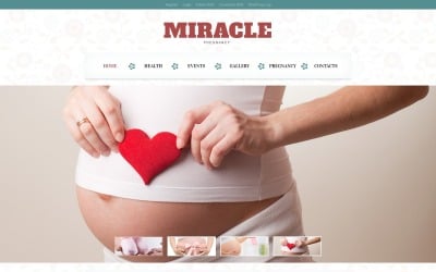 Tema WordPress responsivo gratuito para site sobre gravidez