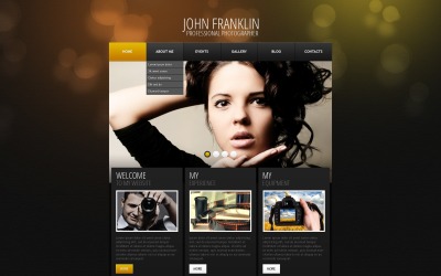Thème WordPress pour portfolio de photographe gratuit - John Franklin
