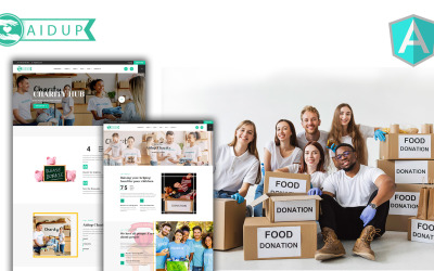 Aidup - Charity Angular Website Template