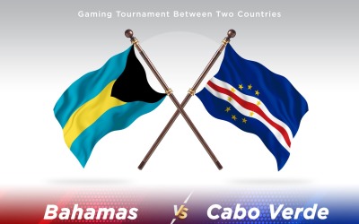 Bahamas gegen Cabo Verde Two Flags