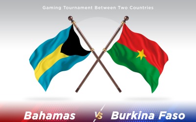 Bahamas kontra Burkina Faso Två flaggor