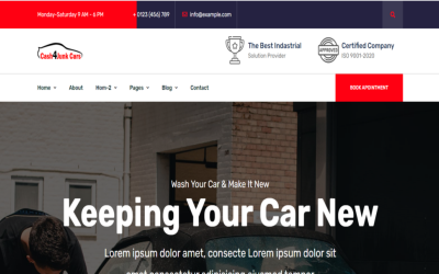 Cash4Junk – Car Wash HTML Template